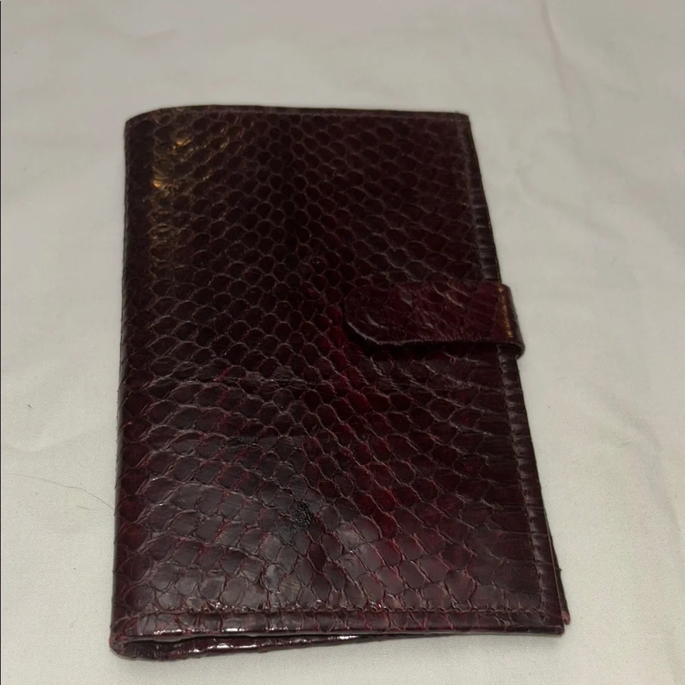 Burgundy snakeskin Wallet